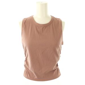 サイドギャザー タンクトップ 6 ピンクブラウン /ES OS