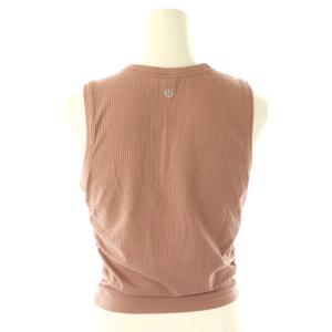 lululemon サイドギャザー タンクトップ 6 ピンクブラウン /ES OS