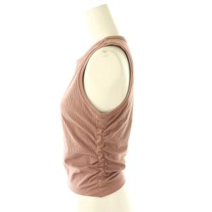lululemon サイドギャザー タンクトップ 6 ピンクブラウン /ES OS