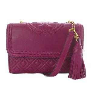 フレミング スモール コンバーチブル ショルダーバッグ ワンショルダー 斜め掛け タッセル レザー パープル