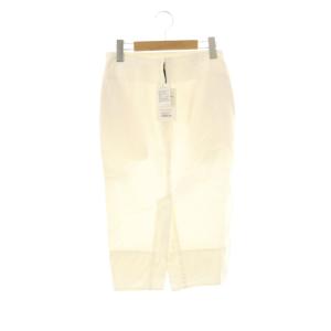 SOFIE バックサテンタイトロングスカート スリット 00 ホワイト 白 MB999-6702 /CX