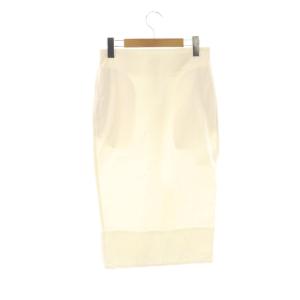 MADISONBLUE SOFIE バックサテンタイトロングスカート スリット 00 ホワイト 白 MB999-6702 /CX