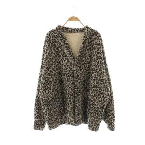 25AW ファーフリース カーディガン レパード柄 F