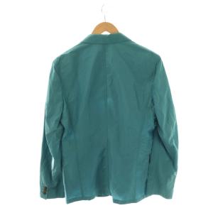 GUCCI シルク混 2B ジャケット テーラード 46 ターコイズブルー 304814 Z4579 /HK OS