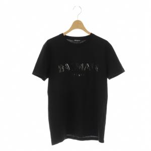 ラバー ロゴ プリント Tシャツ カットソー 半袖 S ブラック /ES OS SH