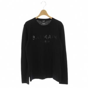 ラバー ロゴ プリント カットソー Tシャツ S ブラック ホワイト /ES OS SH