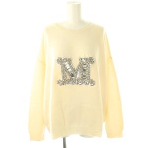 23AW PALATO ビジューロゴニット セーター L アイボリー 23136607