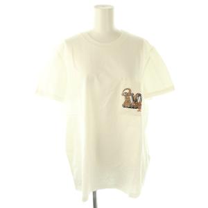 ELMO 刺繍Tシャツ カットソー 半袖 XL ホワイト 2411941011 /DF OS SH