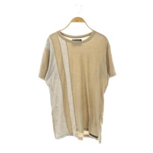 レギュレーション REGULATION 切替半袖Tシャツ カットソー 3 ベージュ グレー /DO OS