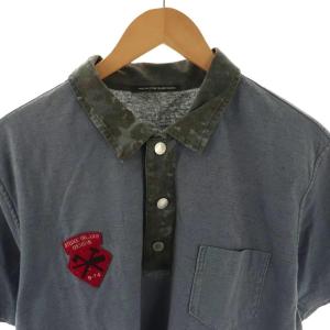 STONE ISLAND 迷彩 ポロシャツ カットソー XL チャコールグレー マルチカラー /ES OS