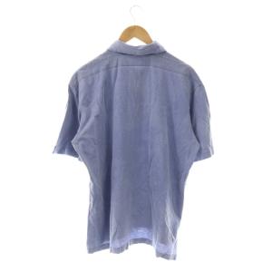 STONE ISLAND ロゴ ポロシャツ 半袖 XL ライトブルー /HK OS
