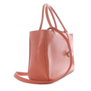 FURLA レザー ハンドバッグ ショルダーバッグ 2way ロゴ ピンク /SR