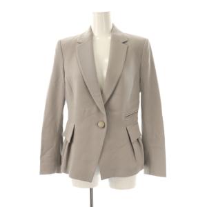 EMPORIO ARMANI スカートスーツ セットアップ テーラードジャケット ラップ ロング EU38 グレー /HK OS