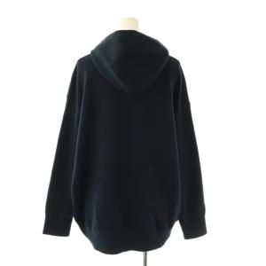 23区 カシミヤ混 パーカー ニット プルオーバー 46 ネイビー /HK OS
