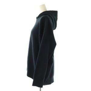 23区 カシミヤ混 パーカー ニット プルオーバー 46 ネイビー /HK OS