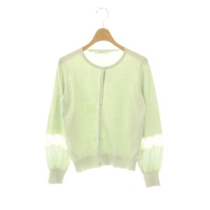 レースカーディガン ニット 38 ライトグリーン /CX OS
