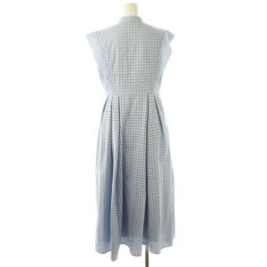 CELFORD サーキュラーエンブロイダリーワンピース 38 サックスブルー /CX OS