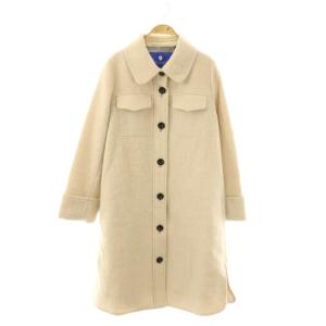 ウール混 コート ロング 38 オフベージュ /HK OS