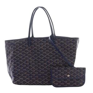 サンルイPM バッグ ポーチ付き ブルー ブラウン