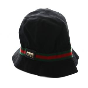 シェリーライン バケットハット 帽子 バケハ M 黒 ブラック /AQ OS OH