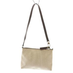 ETRO ミニハンドバッグ レザー リス柄 アイボリー 茶 ブラウン /SS OS