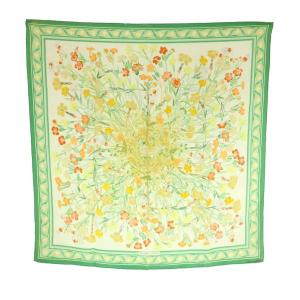 OEillets sauvages et autres Caryophyllees カレ90 スカーフ