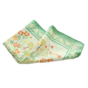 HERMES OEillets sauvages et autres Caryophyllees カレ90 スカーフ