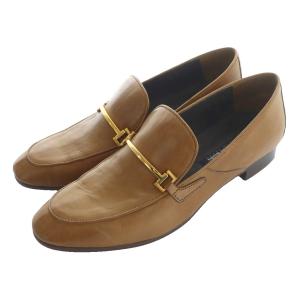 ワークス works フラット本革ビットローファー 24cm 茶 ブラウン 12747 /SS OS