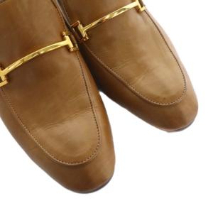 RABOKIGOSHI ワークス works フラット本革ビットローファー 24cm 茶 ブラウン 12747 /SS OS