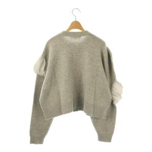ENFOLD 24AW LAYERED CARDIGAN 38 グレー