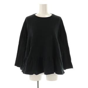 長袖ティアードカットソー F ブラック /DO OS