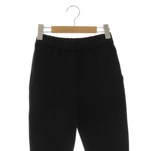 yori ぬくぬくフロントスリットレギパン パンツ 36 ブラック /DO OS