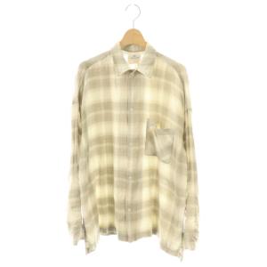 23SS CHECK 2WAY SHIRT シャツ チェック 2WAY F アイボリー カーキ /DO