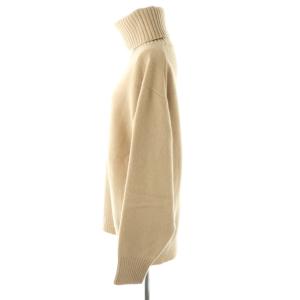 Deuxieme Classe ミドルゲージタートル ニット セーター 長袖 ベージュ /HK OS