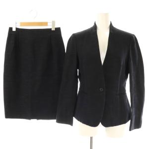 セットアップ 上下 スーツ ジャケット スカート 膝丈 タイト 38 濃紺 /NR OS