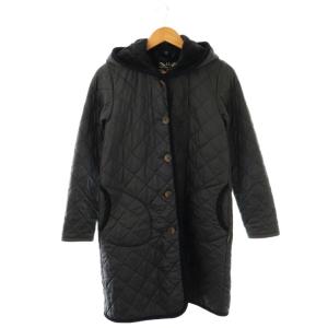 キルティング コート アウター フーディ 38 ネイビー 紺色 裏起毛 /CX OS