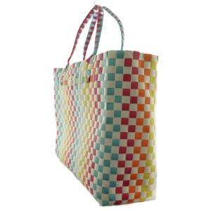 kate spade new york トートバッグ カゴ 編み上げ マルチカラー 白 ホワイト 黄色 イエロー /SS OS