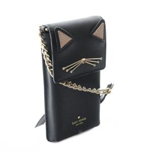 kate spade new york キャット スマホショルダーバッグ スクエア 黒 ブラック /AQ OS