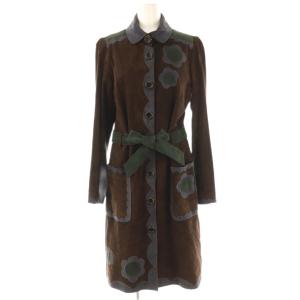 スエードロングコート 42 マルチカラー /DO OS