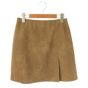 25AW レザーライクアシメタック ミニスカート 1 ベージュ FWFS254121 /CX OS