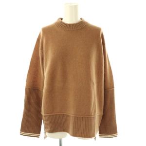 ウール ニット セーター 長袖 M キャメル /HK OS