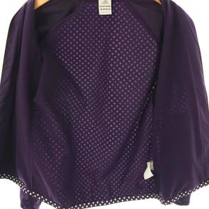 adidas ドット柄 トラックジャケット ブルゾン M パープル ホワイト /ES OS