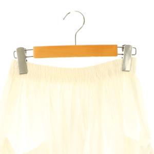 homspun 24SS バルキーシーチング ダブルポケットギャザースカート ロング M ホワイト /HK OS