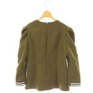 BORDERS at BALCONY GLACE SHOULDER TOP トップス カットソー 36 カーキ /ES OS