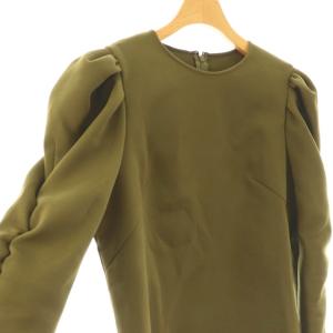 BORDERS at BALCONY GLACE SHOULDER TOP トップス カットソー 36 カーキ /ES OS