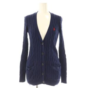 ケーブルカーディガン ニット XS ネイビー /ES OS
