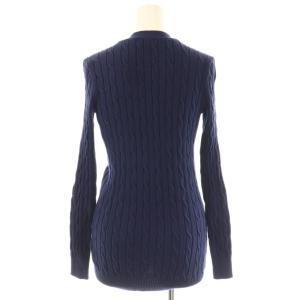 POLO RALPH LAUREN ケーブルカーディガン ニット XS ネイビー /ES OS