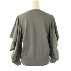 ANAYI レーヨンナイロンスリットスリーブカーディガン 38 グレー /CX OS