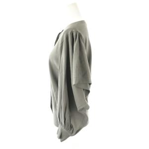 ANAYI レーヨンナイロンスリットスリーブカーディガン 38 グレー /CX OS