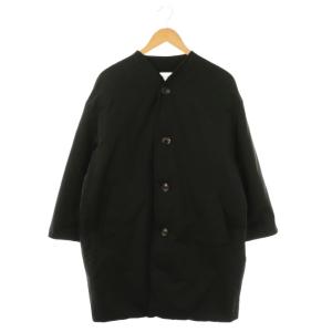 ノーカラーダウンコート アウター 36 黒 ブラック /CX OS SH（2025/12